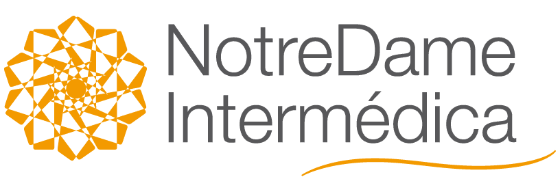 Logo NotreDame Intermédica - Hospitais próprios com rede verticalizada e atendimento integrado